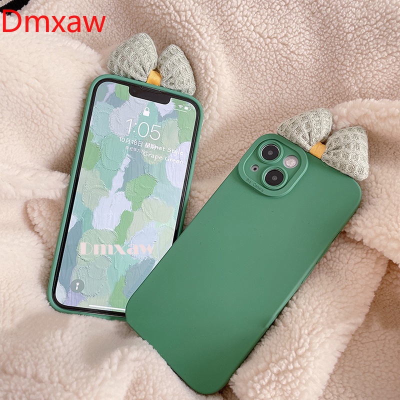 Ốp Điện Thoại Silicone Mềm Bảo Vệ Camera Hình Nơ Cho Samsung Galaxy S22 Plus Ultra A22 A32 M32 4G 5G