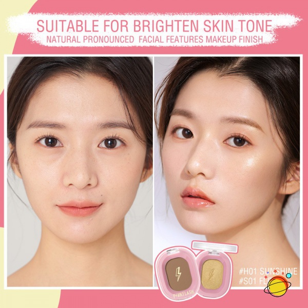 Pinkflash (Hàng Mới Về) Phấn Bắt Sáng Tạo Khối Trang Điểm Tự Nhiên Mềm Mịn | BigBuy360 - bigbuy360.vn