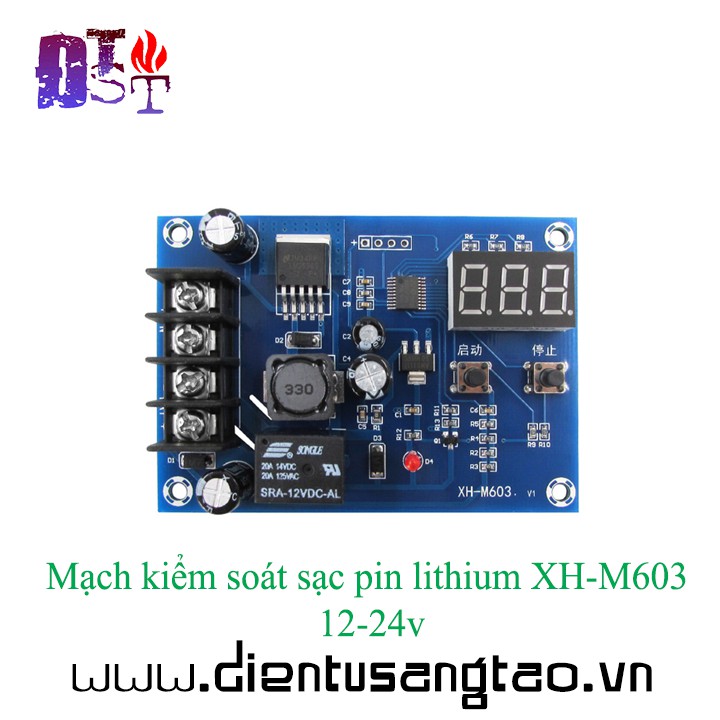 ✅ [RẺ NHẤT VIỆT NAM] ⚡ Mạch kiểm soát sạc pin lithium XH-M603 12-24v