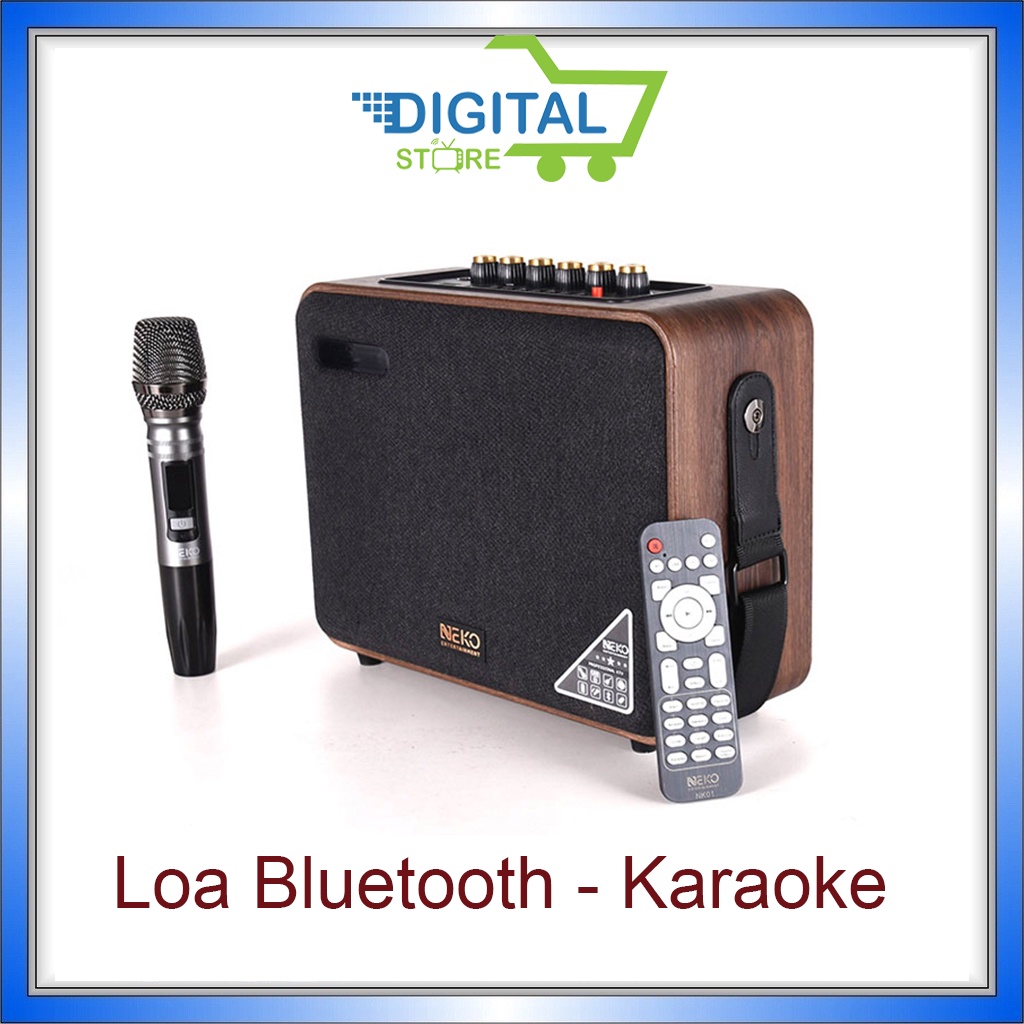 Loa bluetooth di dộng Neko NK01 nghe nhạc, hát karaoke [ Chính Hãng ]