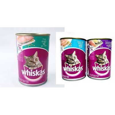6 lon pate WHISKAS 400gr mix vị