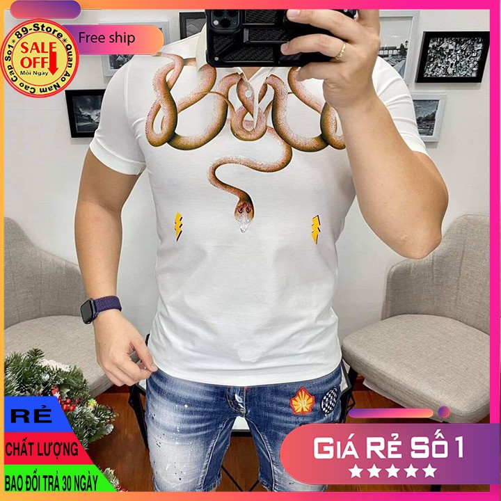 Áo Thun Nam Tay Ngắn Có Cổ Cao Cấp Thích Hợp Moi Lứa Tuổi Cam Kết Về Chất Lượng 🌟GIÁ RẺ NHẤT🌟