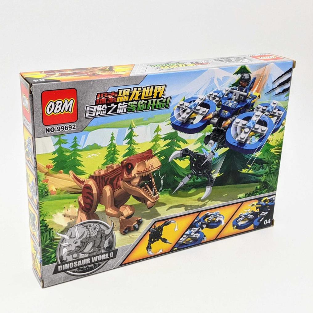 LEGO Jurassic World_[Sale sốc] Khủng Long Bạo Chúa Chiến Đấu Với Tàu Chiến Thế Hệ Mới - 201 miếng