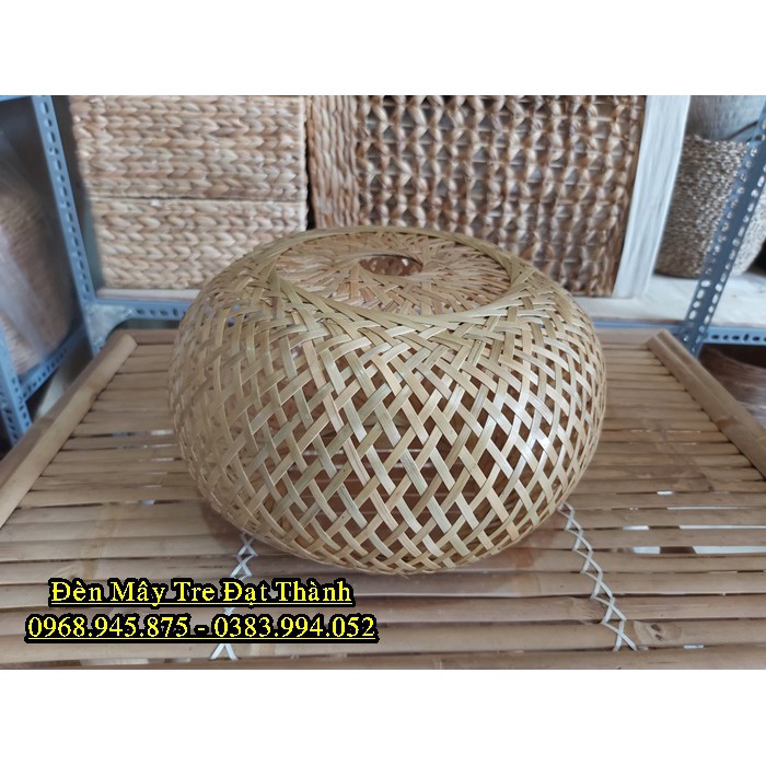 Đèn Lồng Mây Tre 1 Lớp - Đèn Mây Tre Trang Trí
