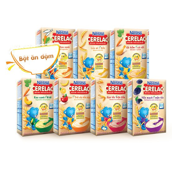 Bột ăn dặm nestlé cerelac cho bé hộp 200g
