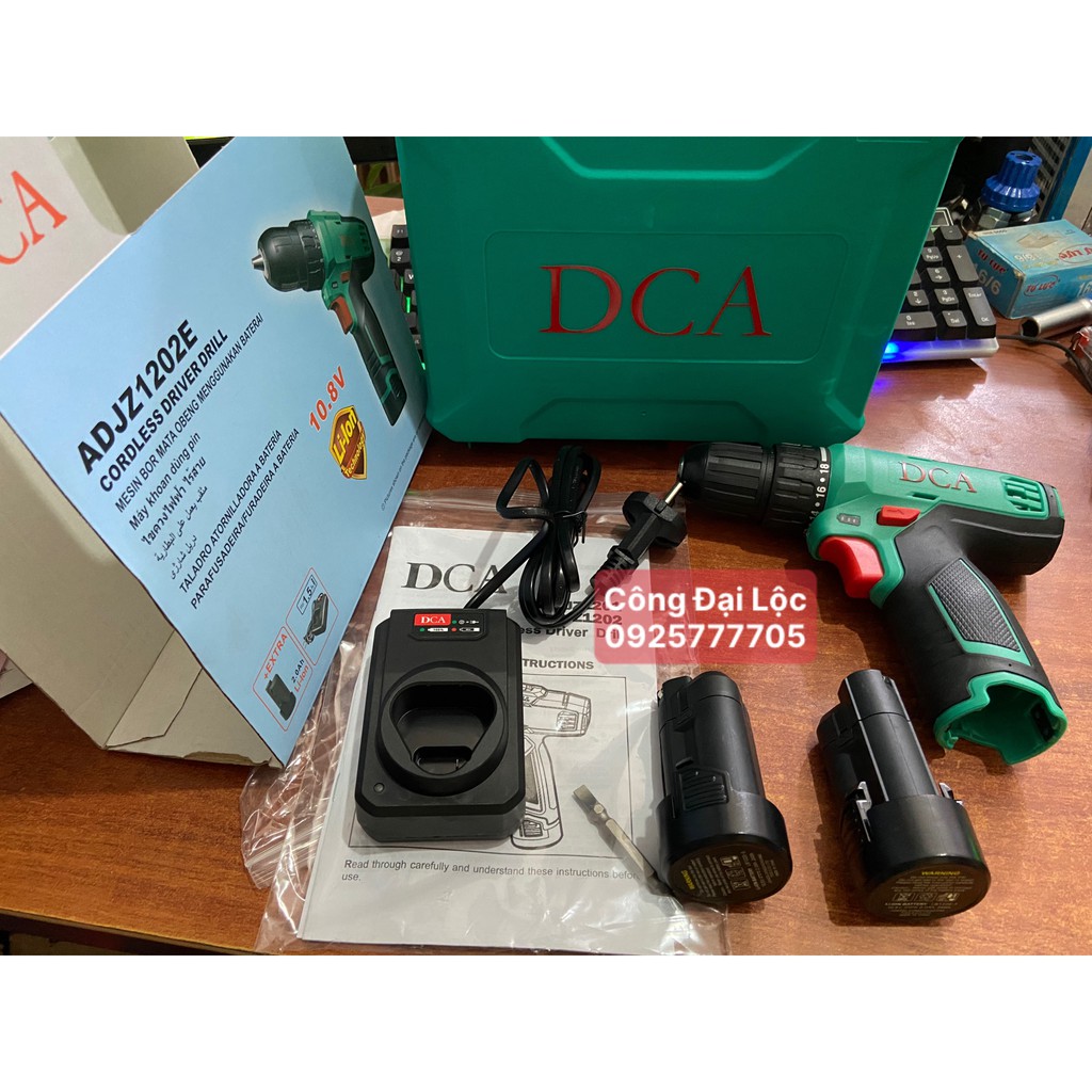 MÁY KHOAN VẶN VÍT DCA DÙNG PIN ADJZ1202E