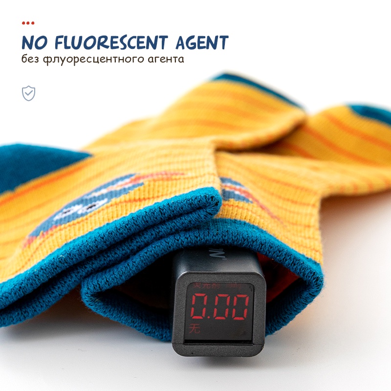 [THOMAS KIDS] Set 5 Đôi Vớ Cotton Thoải Mái Chất Lượng Cao Họa Tiết Khủng Long Hoạt Hình Cho Bé 1-12 Tuổi