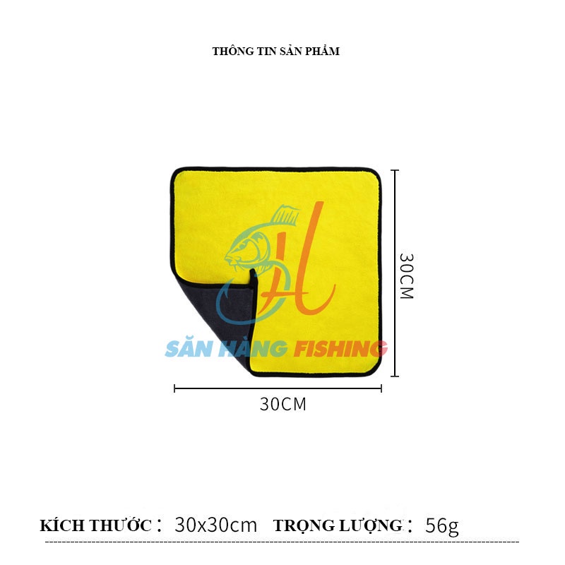 Khăn Lau Đa Năng Câu Cá 2 Mặt, Lau Tay, Cần Câu Benuo