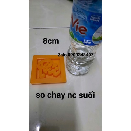 KHUÔN XÔI VUÔNG CHỮ HỶ 8cm