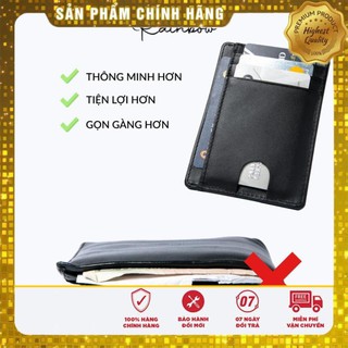 [ SIÊU VIP-CAO CẤP- CỰC HIẾM] Ví namecard/Ví da bò thật chống trộm RFI, RBULW 001
