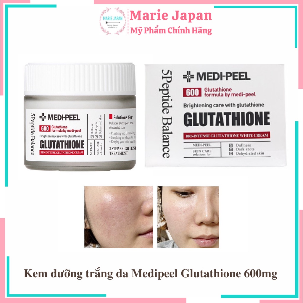 Kem dưỡng Medi Peel trắng da nâng tông Glutathione 600 White Cream Medi Peel