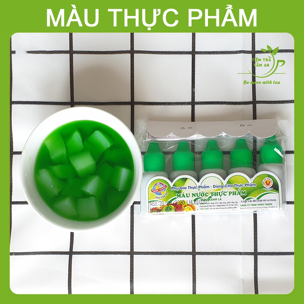 Màu thực phẩm Thiên Thành, màu nước thực phẩm Thiên Thành lọ 10 mL, phẩm màu - Tiệm Trà Tâm An