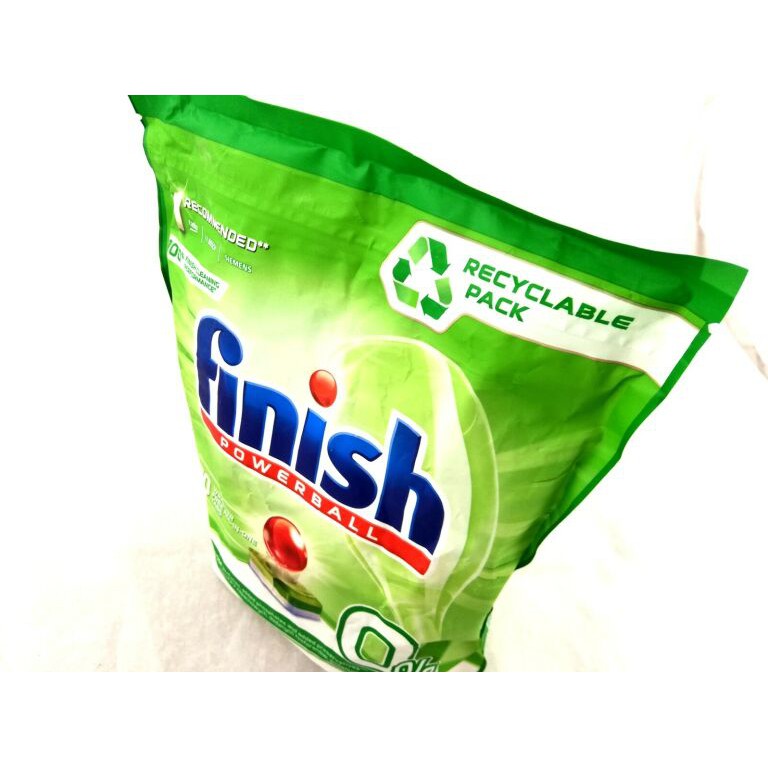 Viên rửa bát Finish Power Eco 0% Túi 70 viên (Hoặc túi 40 viên)