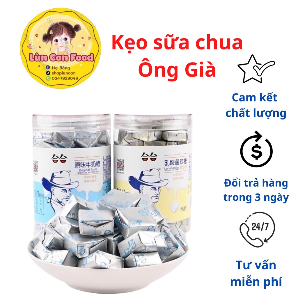 [SẴN HCM] KẸO SỮA CHUA ÔNG GIÀ ĐÀI LOAN ❤FREESHIP❤ KẸO SỮA CHUA ÔNG GIÀ  SIÊU HOT - Lùn Con Food