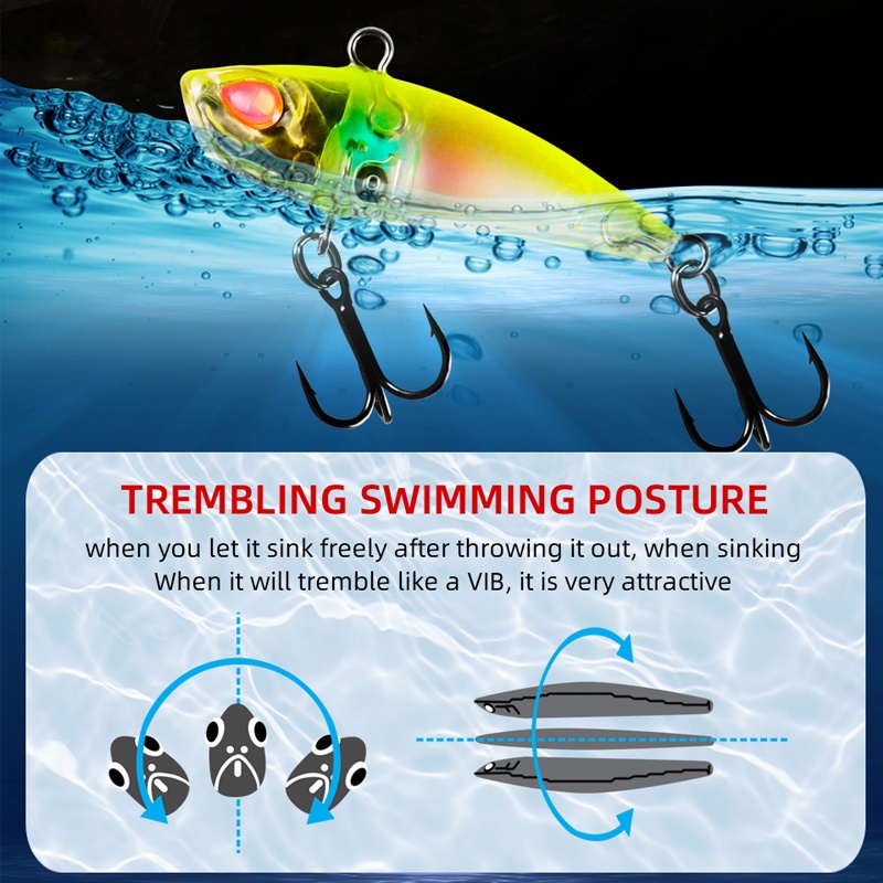 Mồi Câu Cá Giả Bằng Nhựa Cứng Mắt 3D 40mm 3.8g