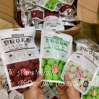 Combo socola bọc dâu sấy ( 3 gói - 3 vị )