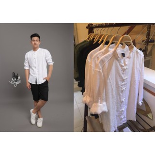 ÁO ĐŨI NAM - TAY LỠ CÚC TẾT ( ĐEN-RÊU-TRẮNG )
