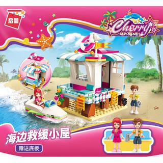 Bộ Xếp Hình Enlighten 2019 – Lắp Ráp Trạm Quan Sát Cứu Hộ Trên Biển Trong Kỳ Nghỉ Của Bạn Gái Cherry – 229 Chi Tiết