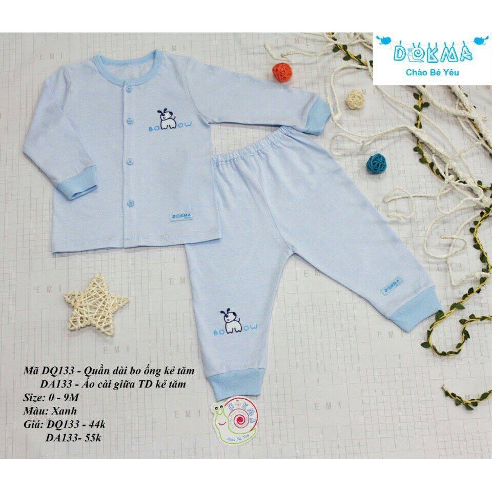 THANH LÝ Dokma - Quần áo kẻ tăm sơ sinh DB133
