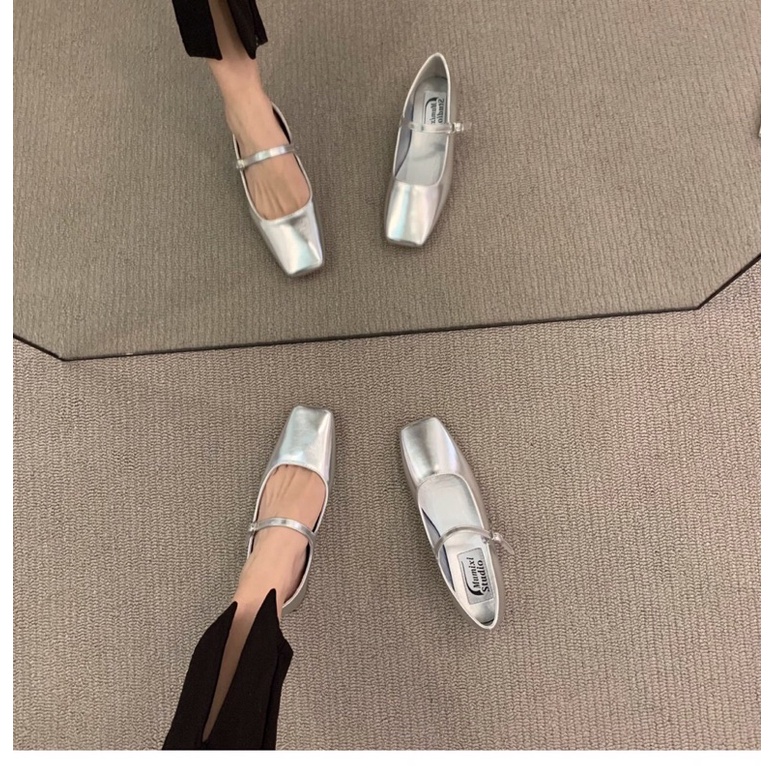 GIÀY BÚP BÊ ULZZANG MŨI VUÔNG PHONG CÁCH BALLET MÃ CAO CẤP