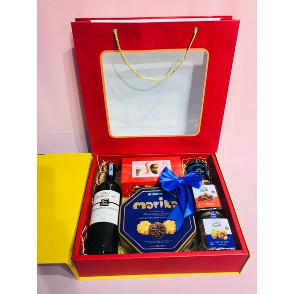 (Combo 5 HỘP) HỘP ĐỰNG QUÀ TẾT NHƯ Ý + TÚI SIZE LỚN 32*36*9 | BigBuy360 - bigbuy360.vn