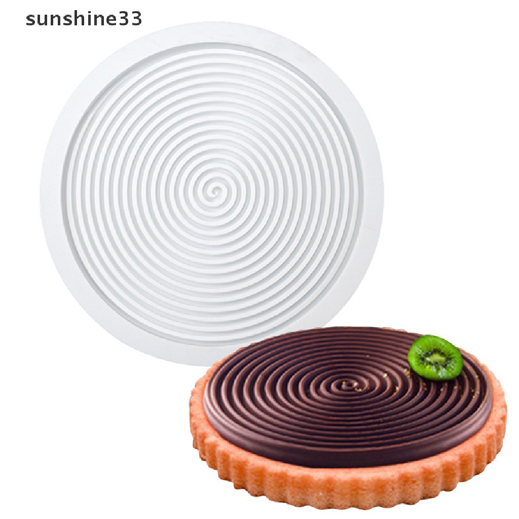 Khuôn Silicone Tạo Hình Xoắn Ốc 3D Làm Bánh Mousse / Chocolate