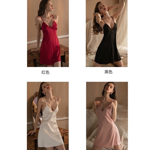 ♥️[Q11.HCM♥️[LL824] - Váy ngủ sexy quyến rũ - đầm ngủ gợi cảm phối ren - CÔ CHỦ NHỎ CHUYÊN SỈ