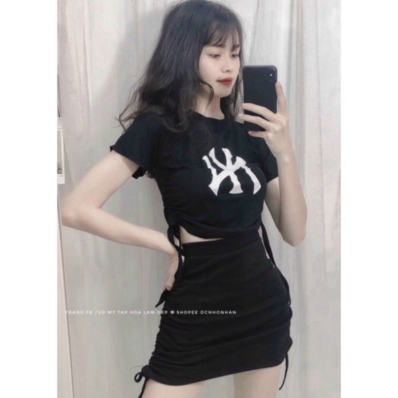 Chân váy rút dây 2 bên body ulzzang ngắn lưng cao công sở VAVASA CV07 | WebRaoVat - webraovat.net.vn