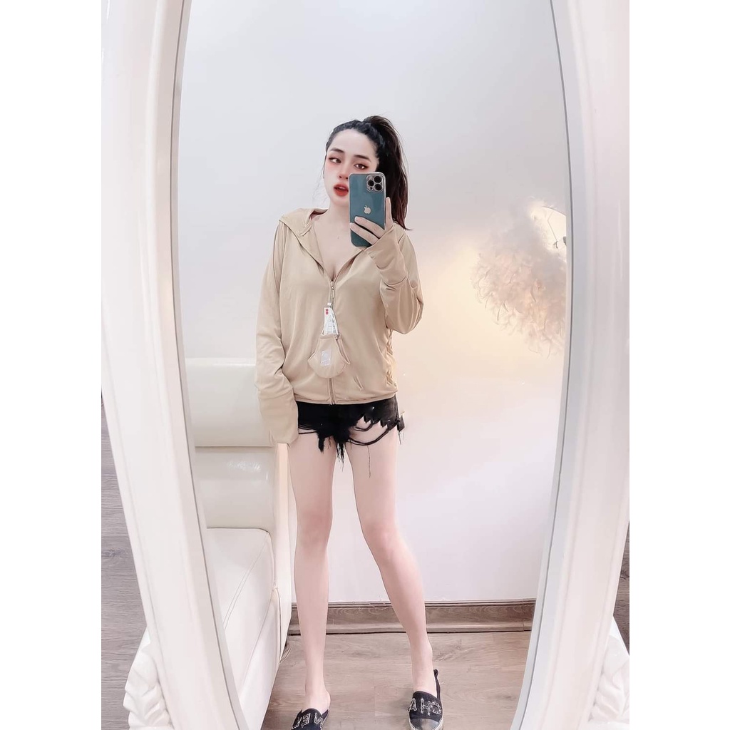 Áo chống nắng nữ MIA 1992 cao cấp - Áo khoác chống nắng toàn ngắn chất kim cương dày dặn thông hơi thoáng khí siêu mát