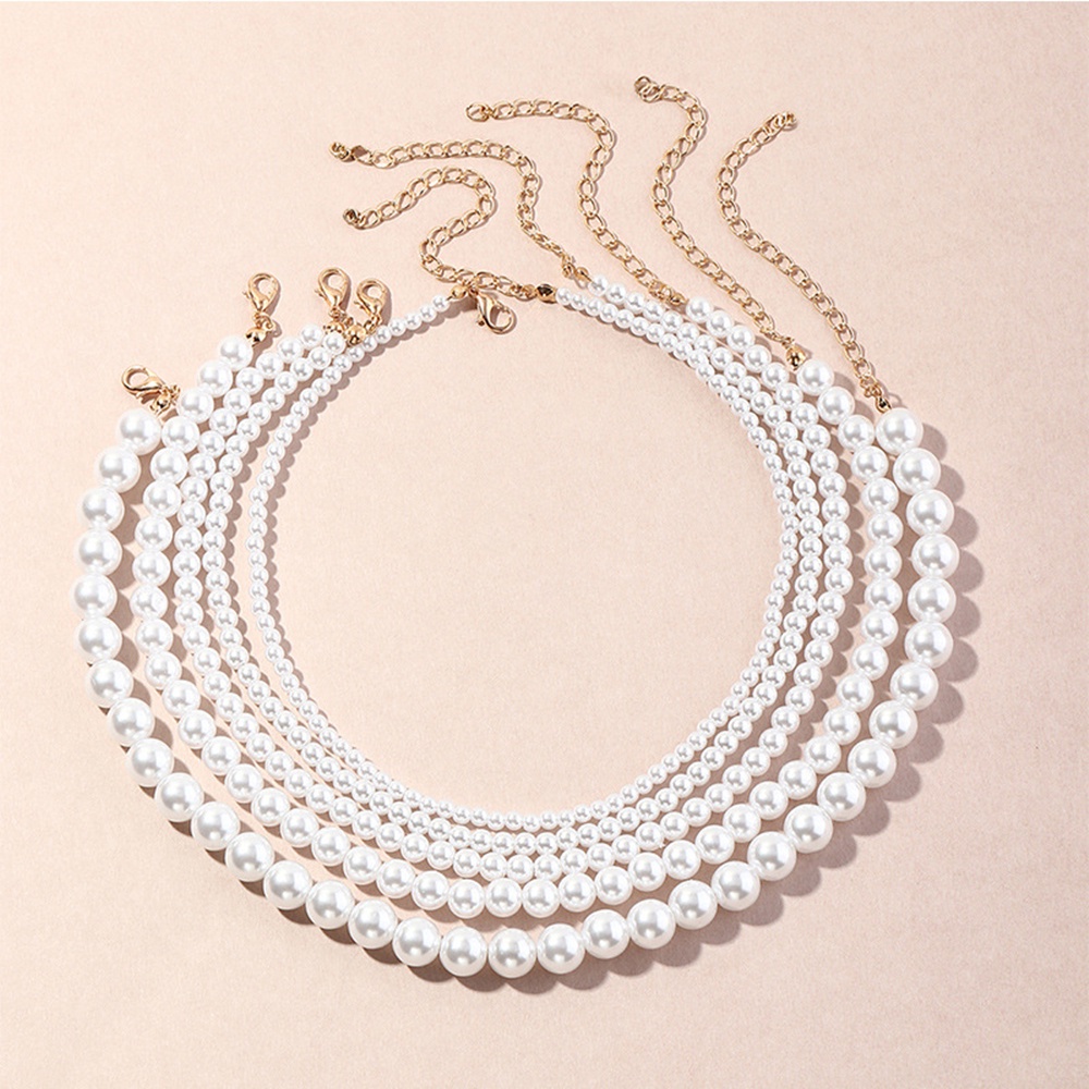 Vòng Cổ Choker Đính Ngọc Trai Thời Trang Cho Nữ