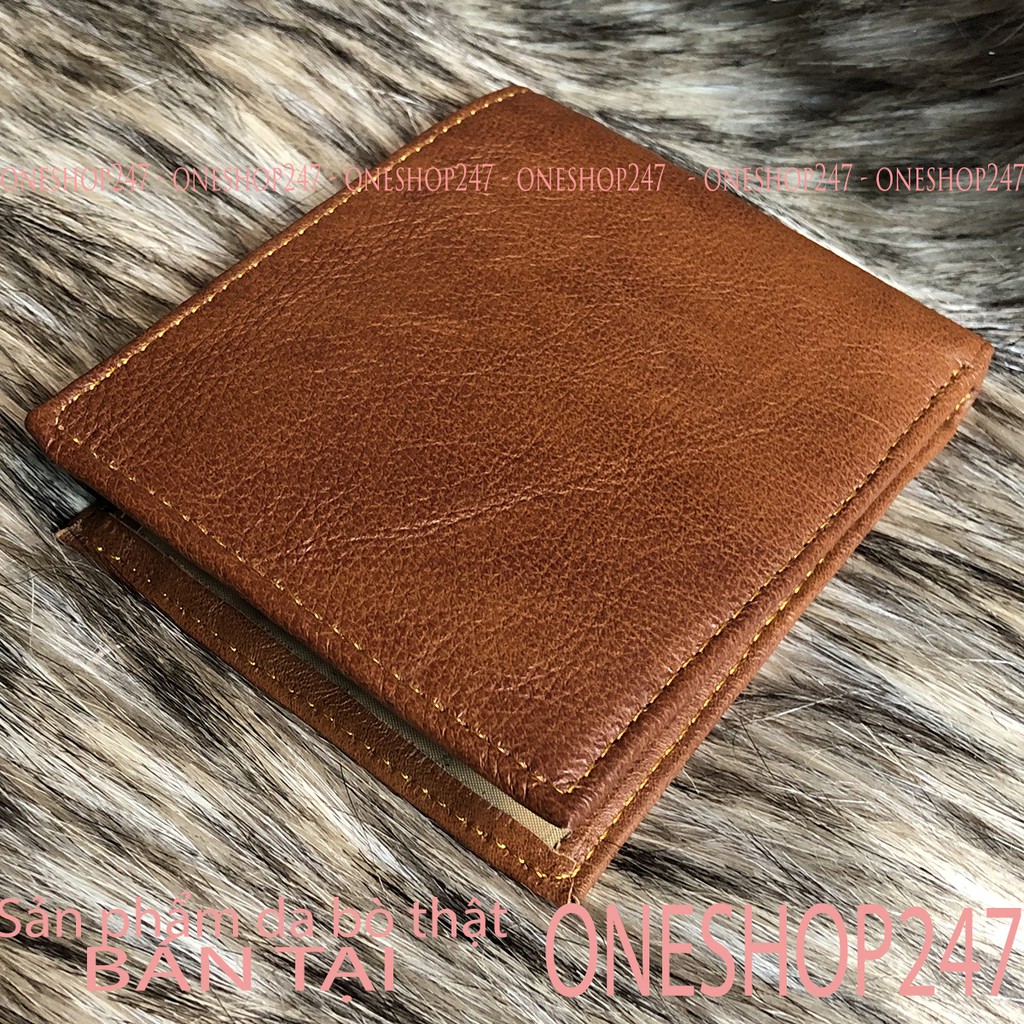 Ví nam chuẩn đẹp, da bò thật nguyên miếng A168V