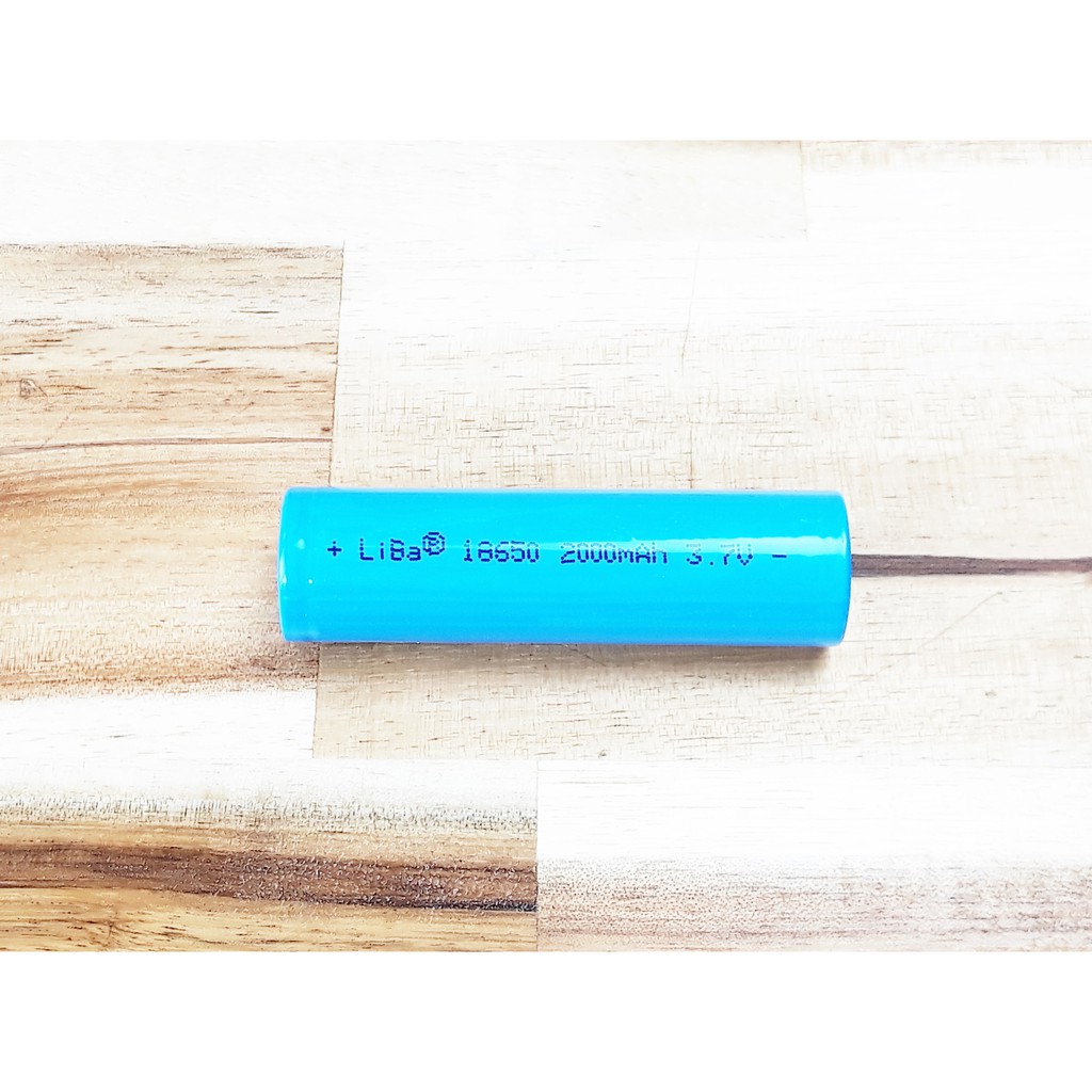 Pin Lithium ion 18650 3.7V 2000mAh, 2600mAh, dòng xả 3C - LiBa