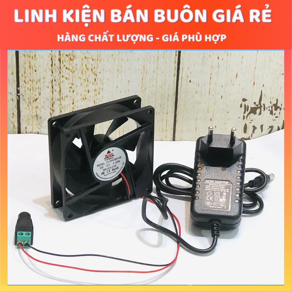Bộ Quạt Tản Nhiệt Hút Khói Hàn 12V 12x12CM - 8x8CM độ bền cao