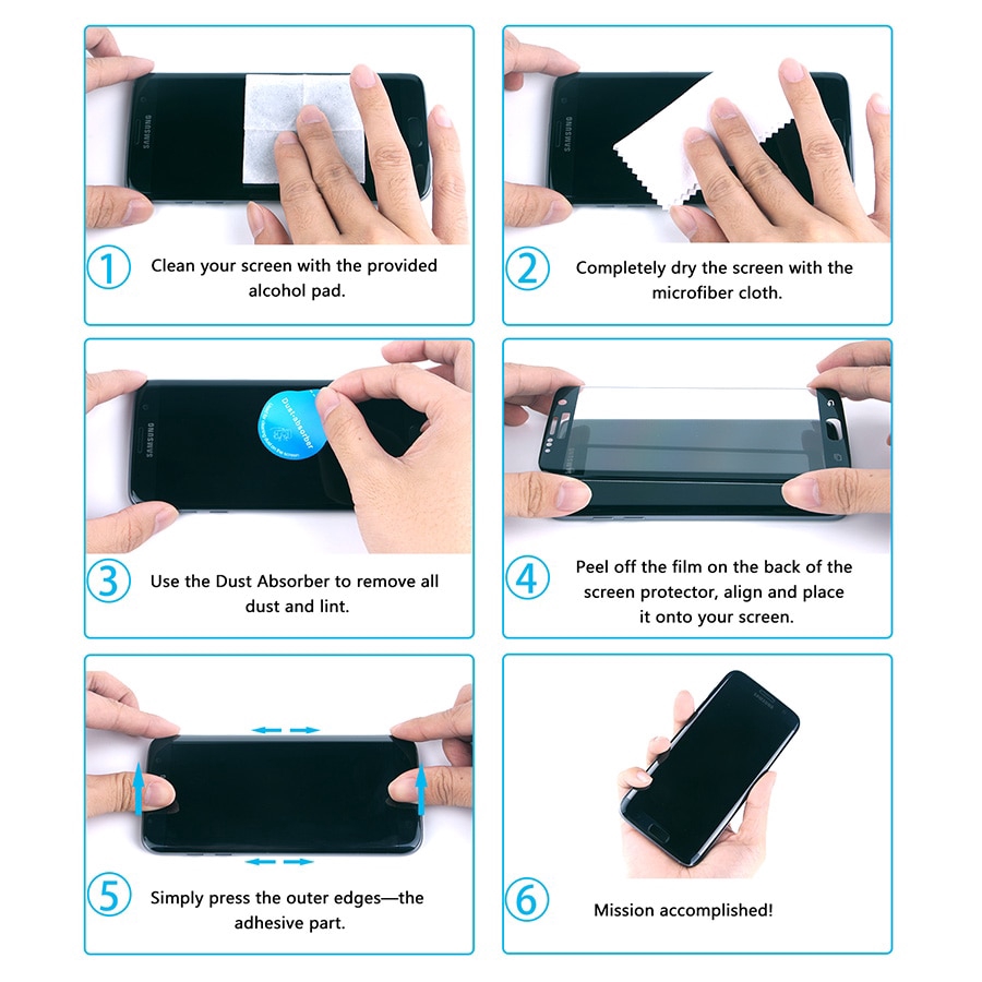 Kính Cường Lực Cong 20D Bảo Vệ Màn Hình Cho Samsung Galaxy S23 S22 S21 S20 Plus Ultra Note 20 10 9 8 S10 S9 A6 A8 Plus 2018