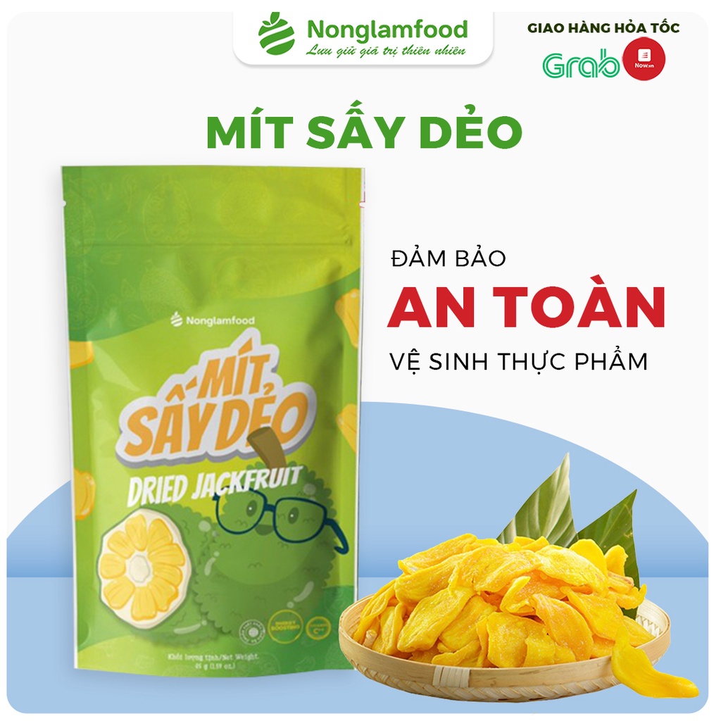 Mít sấy dẻo 45g trái cây sấy dẻo Nông Lâm Food,snack healthy hỗ trợ ăn kiêng,giảm cân,giàu dinh dưỡng từ hoa quả