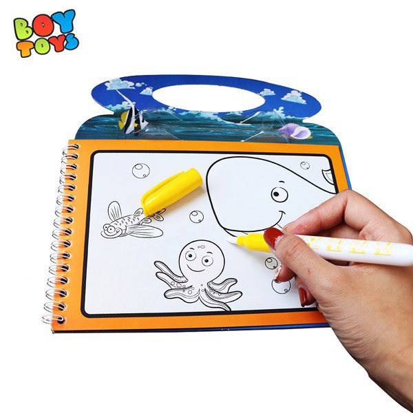 Bộ đồ chơi album tô màu ma thuật tự xóa nhiều chủ đề cho bé thỏa sức vui chơi