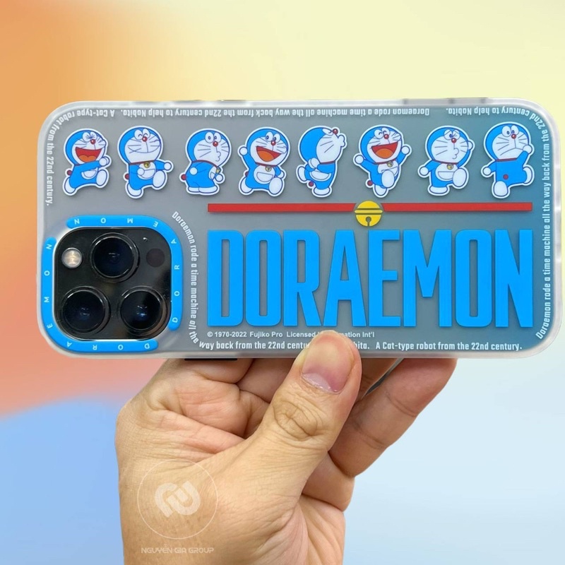 Ốp lưng ip 13 Pro Max silicon chống shock Doraemon 8 sắc thái tại hãng Rock Nguyễn Gia group