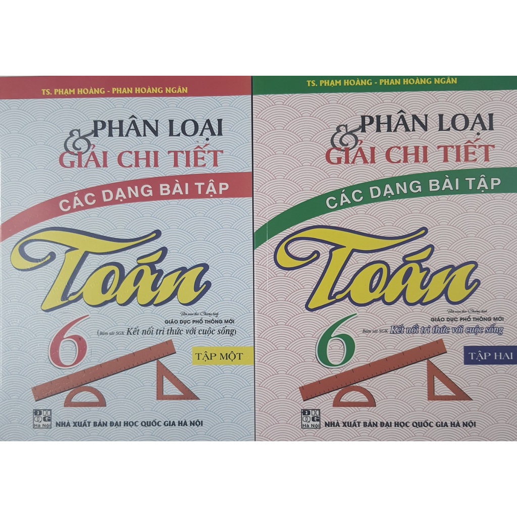 Sách - Combo Phân loại và giải chi tiết các dạng bài tập Toán 6  - Biên soạn theo  SGK kết nối tri thức