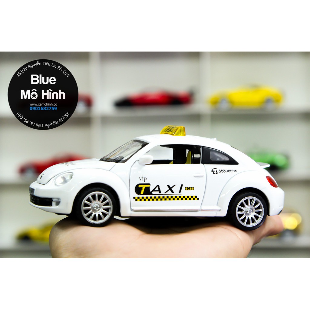 Blue mô hình | Xe mô hình taxi Volkswagen Beetle 1:32