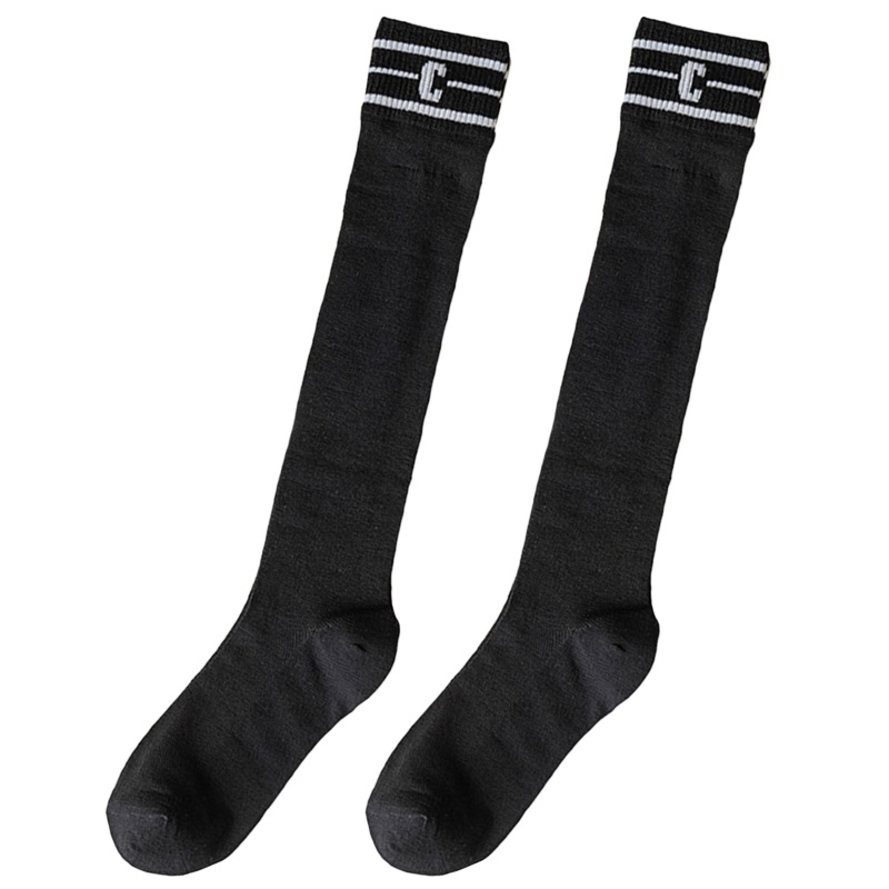 Xiangbao Tất Lưới Bắp Chân Thoáng Khí Họa Tiết Chữ Sọc Màu Tương Phản Phong Cách Lolita Cho Nữ