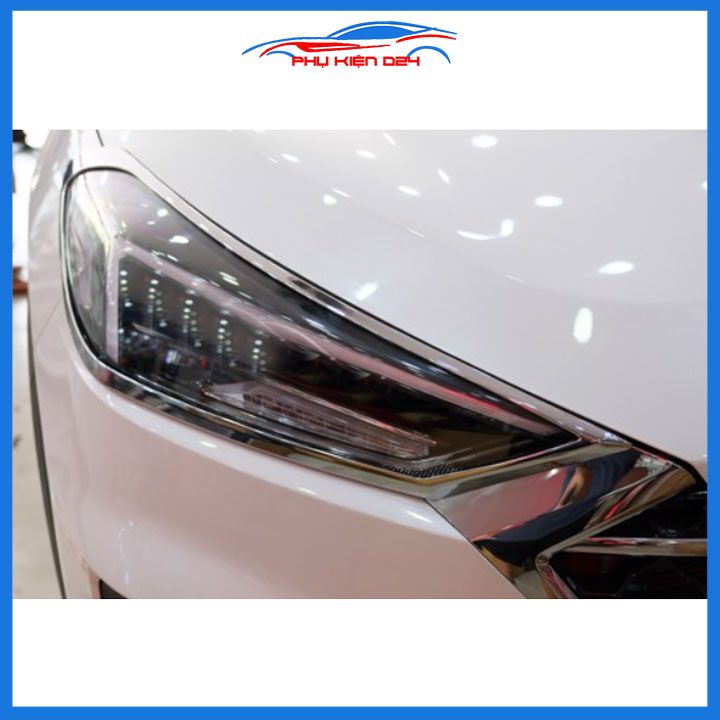 Ốp viền đèn pha hậu Tucson 2019-2020-2021 mạ crom trang trí làm đẹp xe