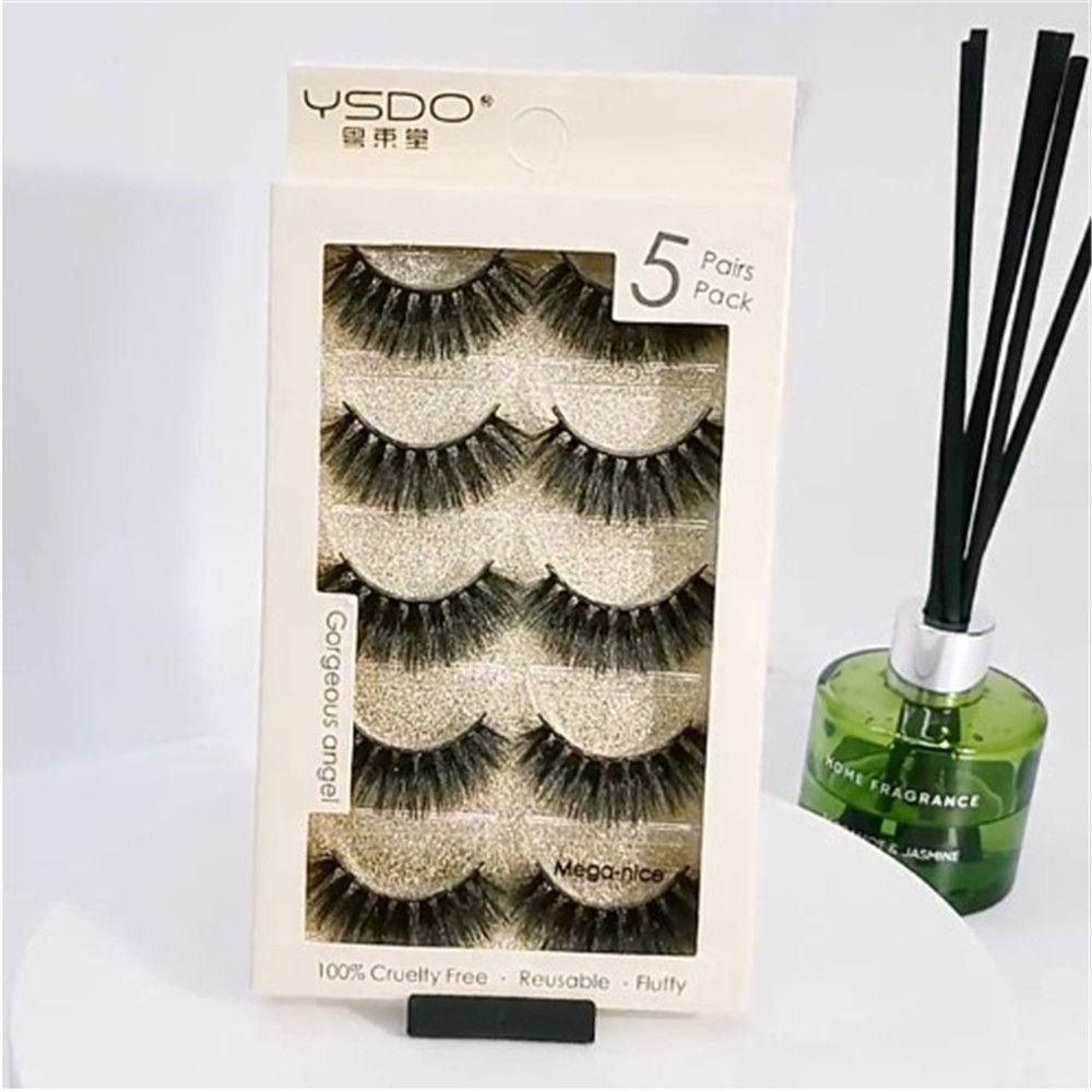 Set 5 Cặp Lông Mi Giả Dày Dài Có Thể Tái Sử Dụng