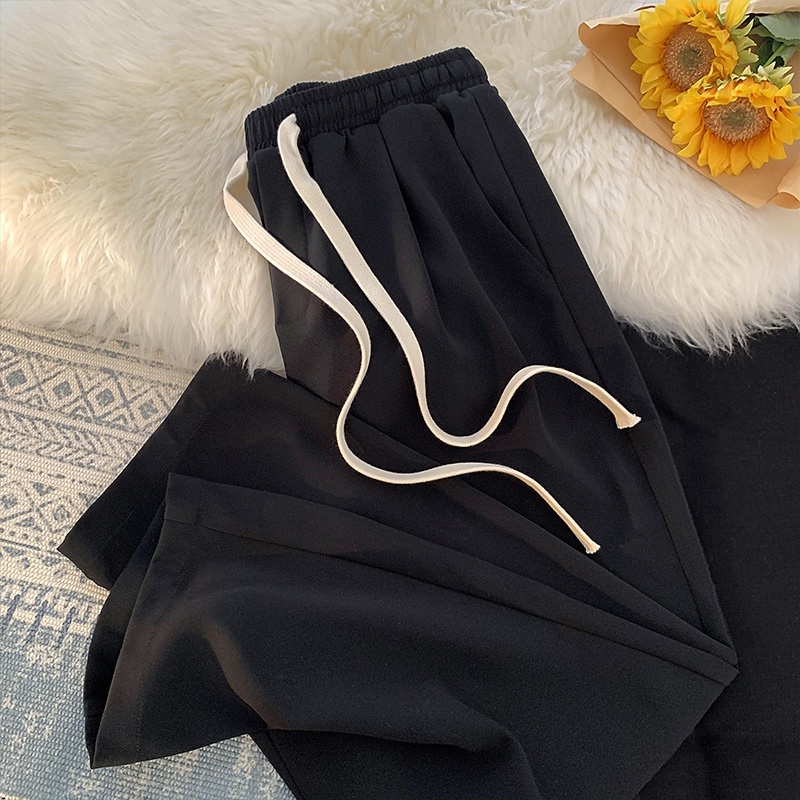 Quần ống rộng Màu Trơn Thời Trang Hàn Quốc Cho Nam Và Nữ basic quần âu nam cao cấp unisex quần âu nam