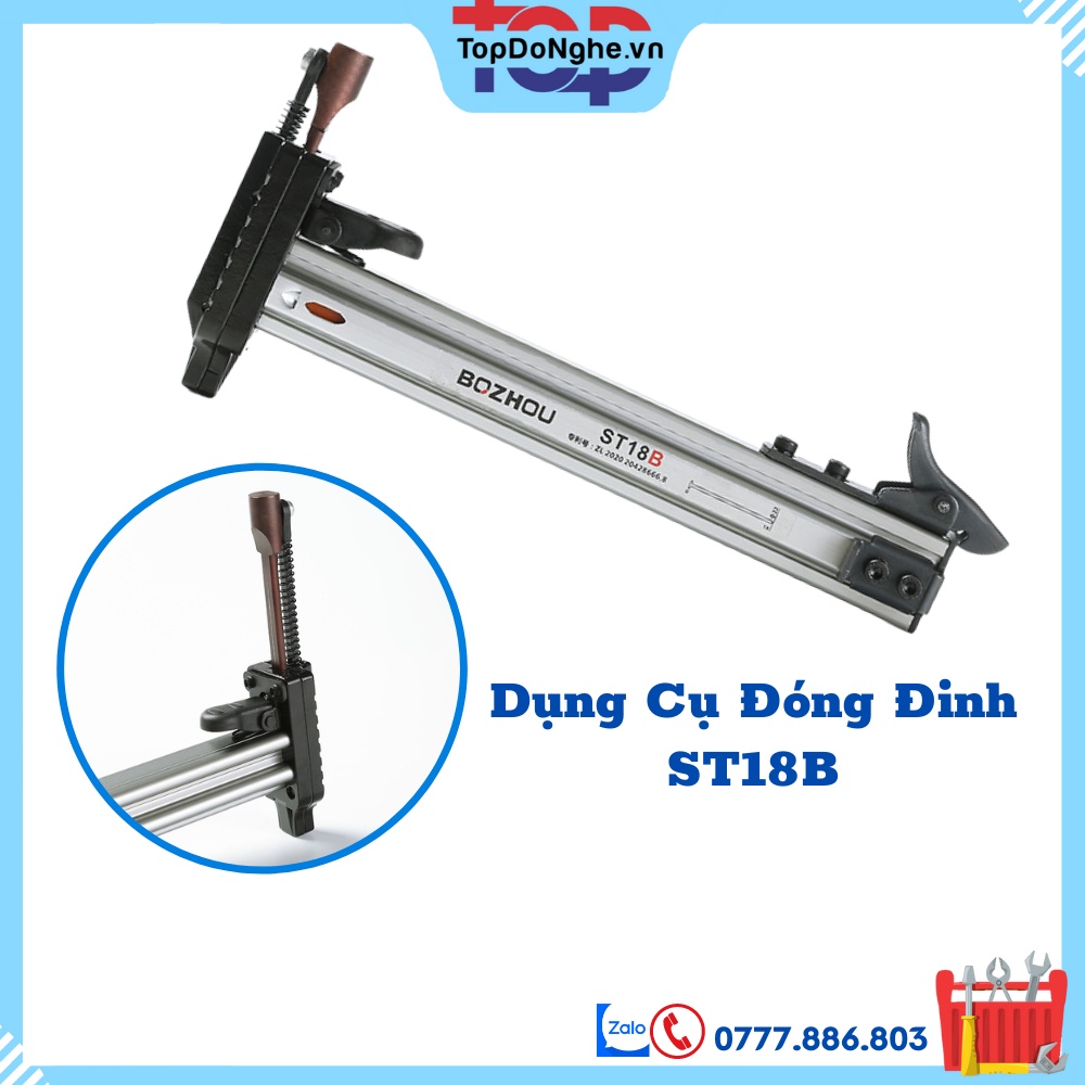 Dụng cụ hỗ trợ đóng đinh BOZHOU st18-st18B Không tặng kèm đinh