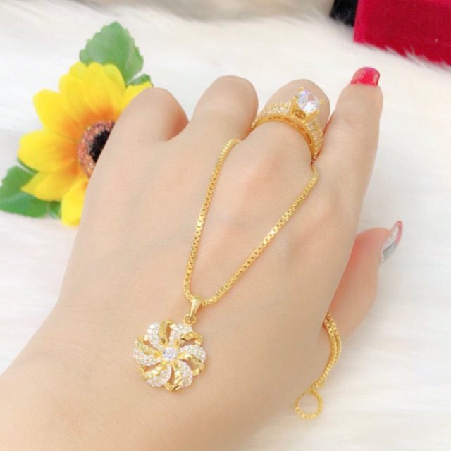 Dây chuyền nữ dát vàng 18k cực xinh