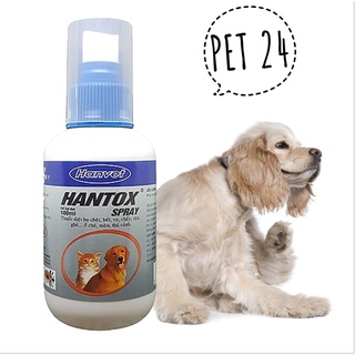 Xịt ve, rận chó mèo hantox spray 100 ml