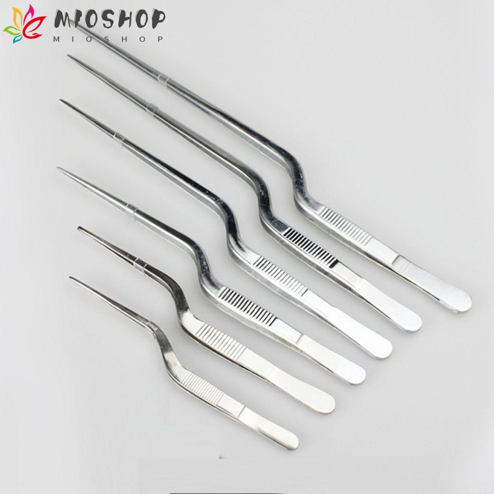 MIOSHOP Hot Barbecue Tongs Plating Stainless Steel Food Tweezer New Kitchen Tool Chef Serving Presentation BBQ Clip