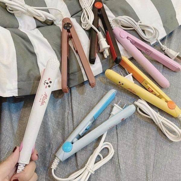 Máy là tóc, uốn tóc mini cầm tay nhỏ gọn, tiện dụng