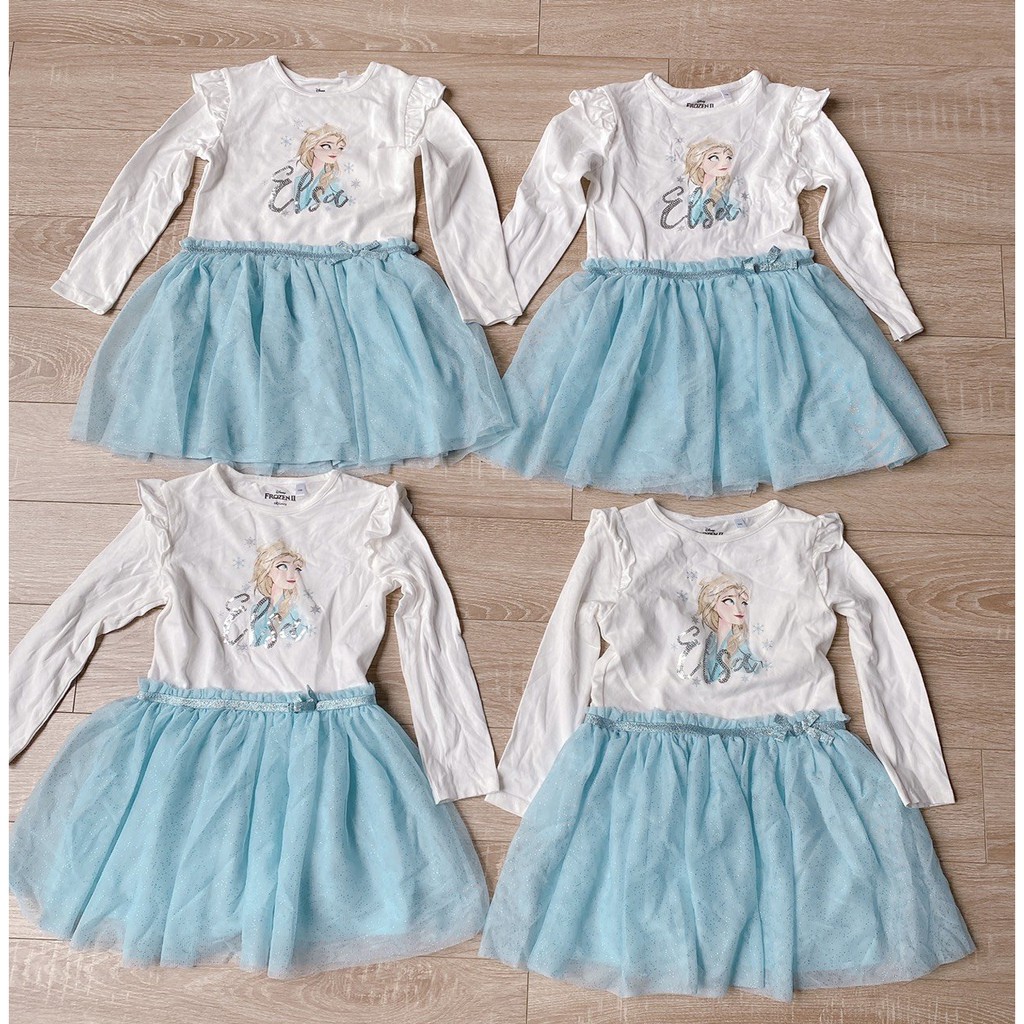 Váy elsa chân voan xanh (haiyen)