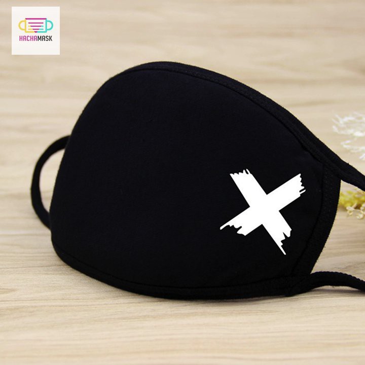Khẩu Trang Đen Hàn Quốc Hình Dấu X | BigBuy360 - bigbuy360.vn